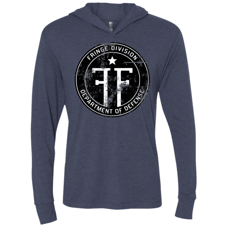 T-Shirts Vintage Navy / X-Small Fringe Logo Vintage Triblend Long Sleeve Hoodie Tee