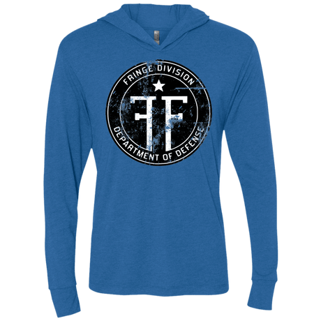 T-Shirts Vintage Royal / X-Small Fringe Logo Vintage Triblend Long Sleeve Hoodie Tee