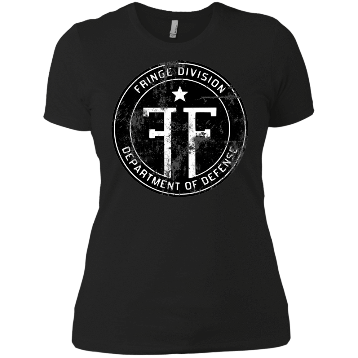 T-Shirts Black / X-Small Fringe Logo Vintage Women's Premium T-Shirt