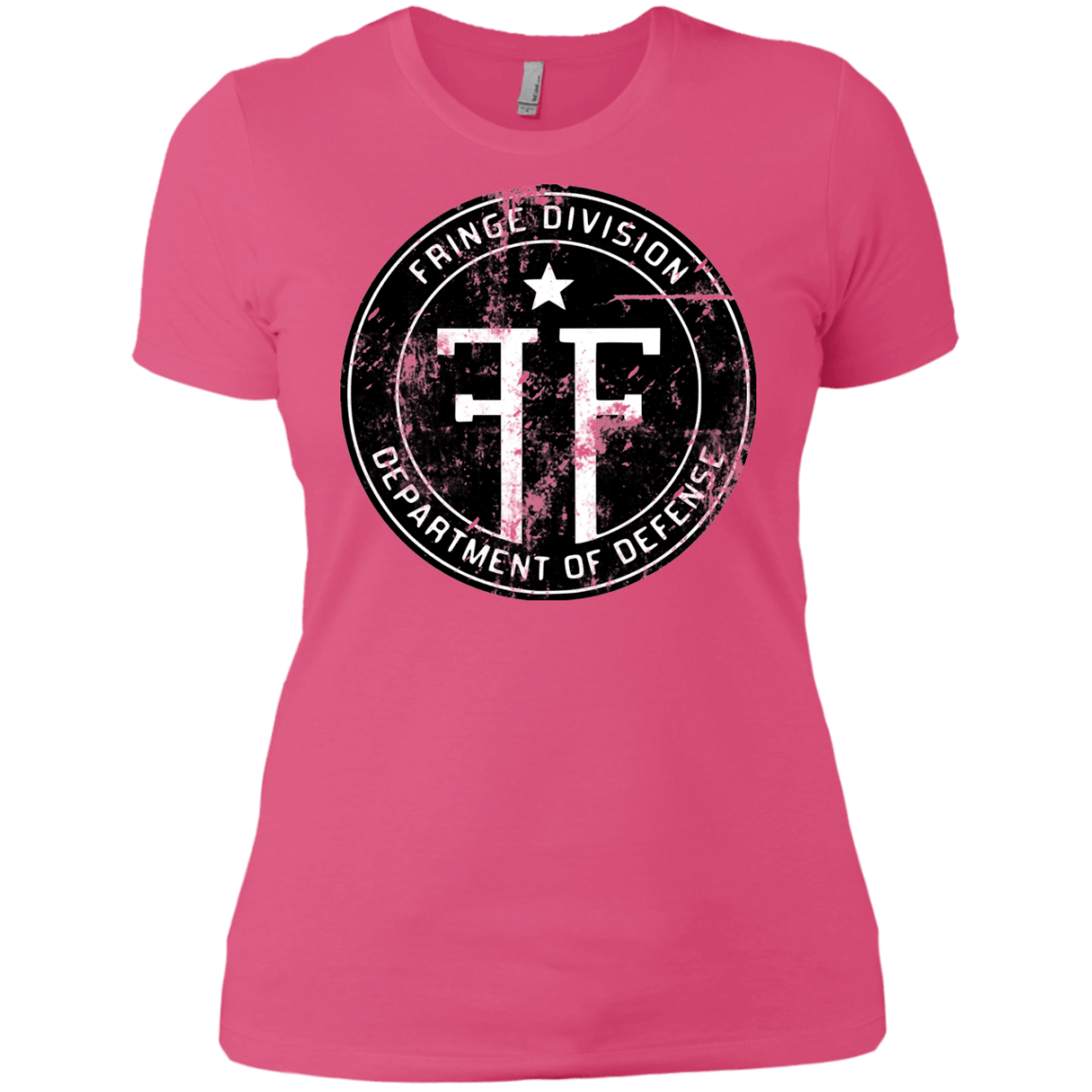 T-Shirts Hot Pink / X-Small Fringe Logo Vintage Women's Premium T-Shirt