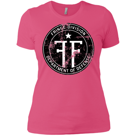 T-Shirts Hot Pink / X-Small Fringe Logo Vintage Women's Premium T-Shirt