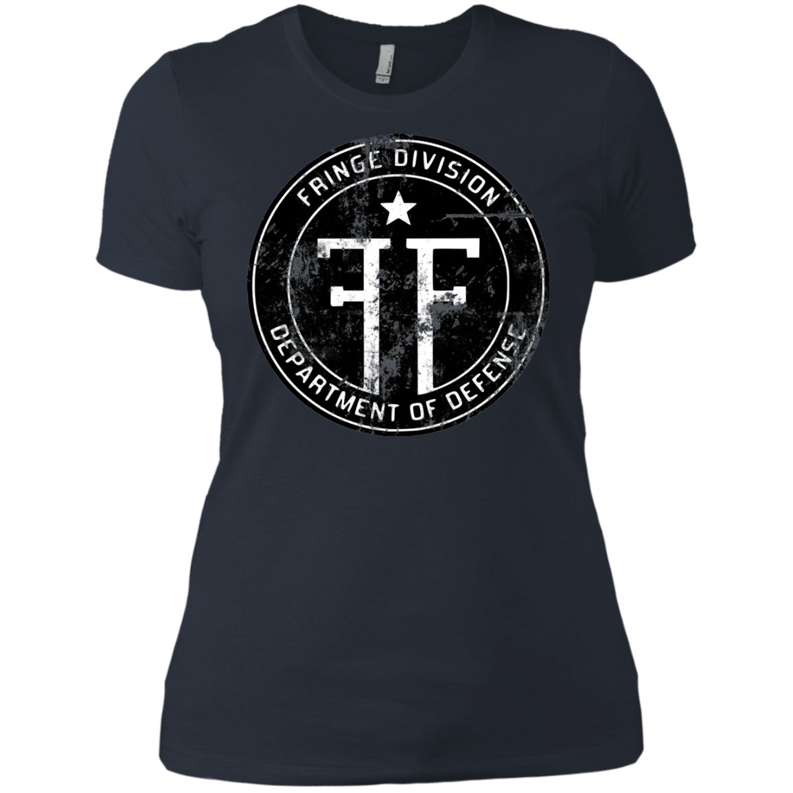 T-Shirts Indigo / X-Small Fringe Logo Vintage Women's Premium T-Shirt