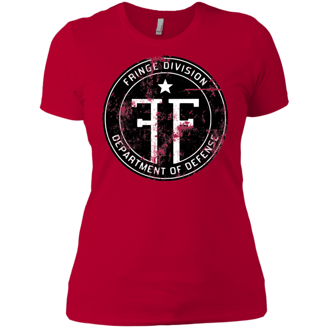 T-Shirts Red / X-Small Fringe Logo Vintage Women's Premium T-Shirt