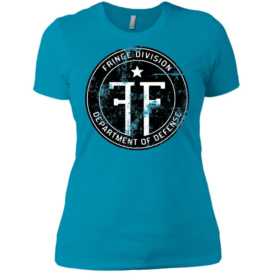 T-Shirts Turquoise / X-Small Fringe Logo Vintage Women's Premium T-Shirt