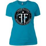 T-Shirts Turquoise / X-Small Fringe Logo Vintage Women's Premium T-Shirt