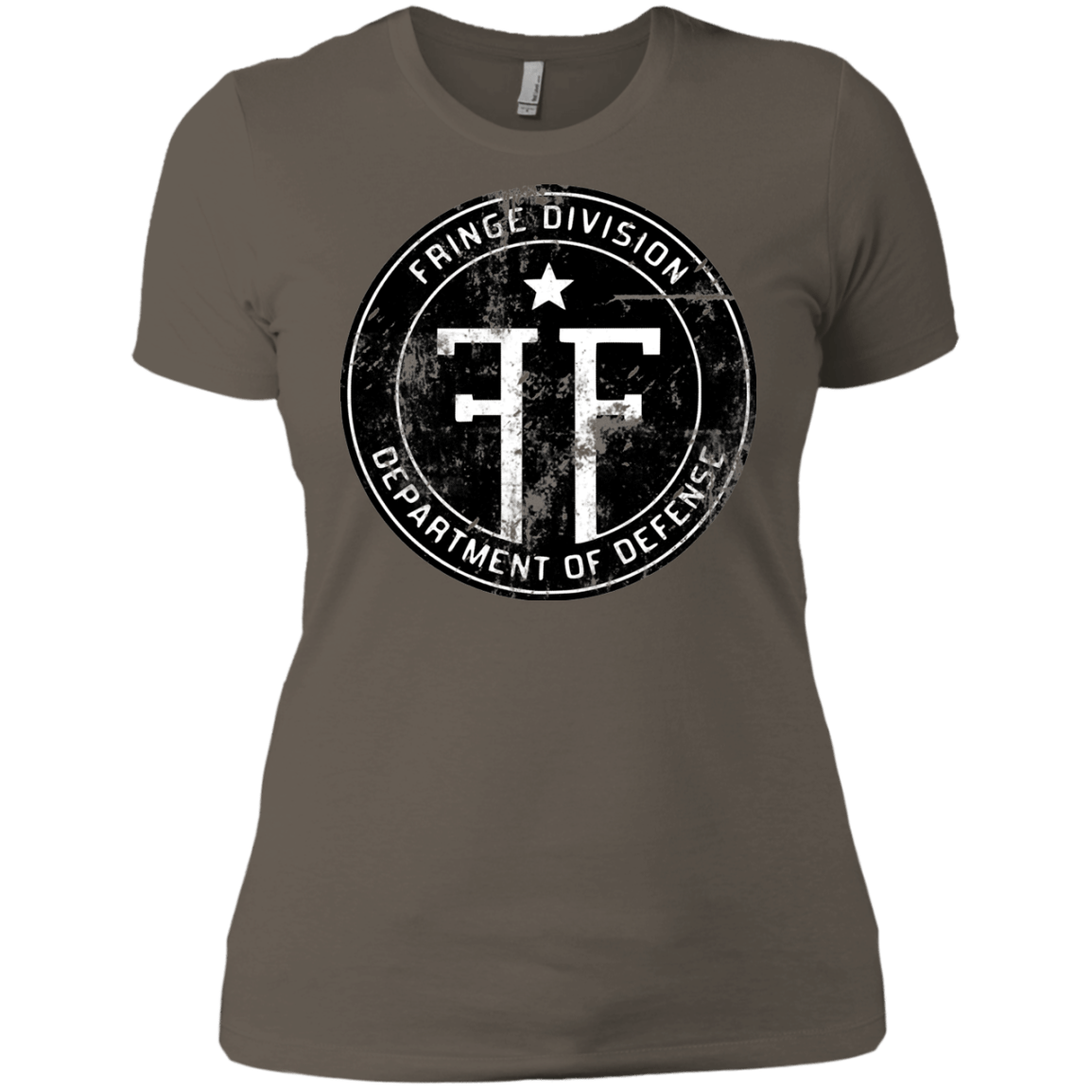 T-Shirts Warm Grey / X-Small Fringe Logo Vintage Women's Premium T-Shirt