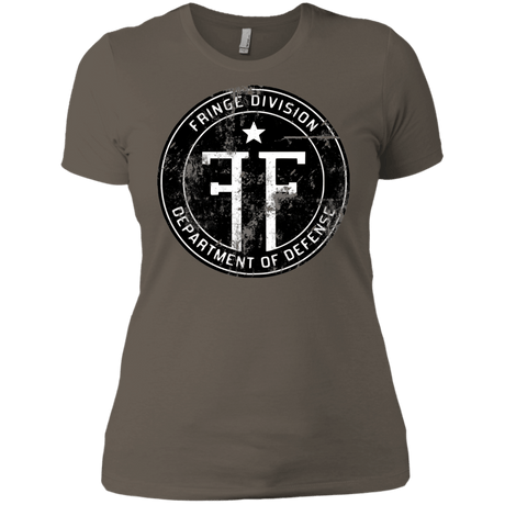 T-Shirts Warm Grey / X-Small Fringe Logo Vintage Women's Premium T-Shirt
