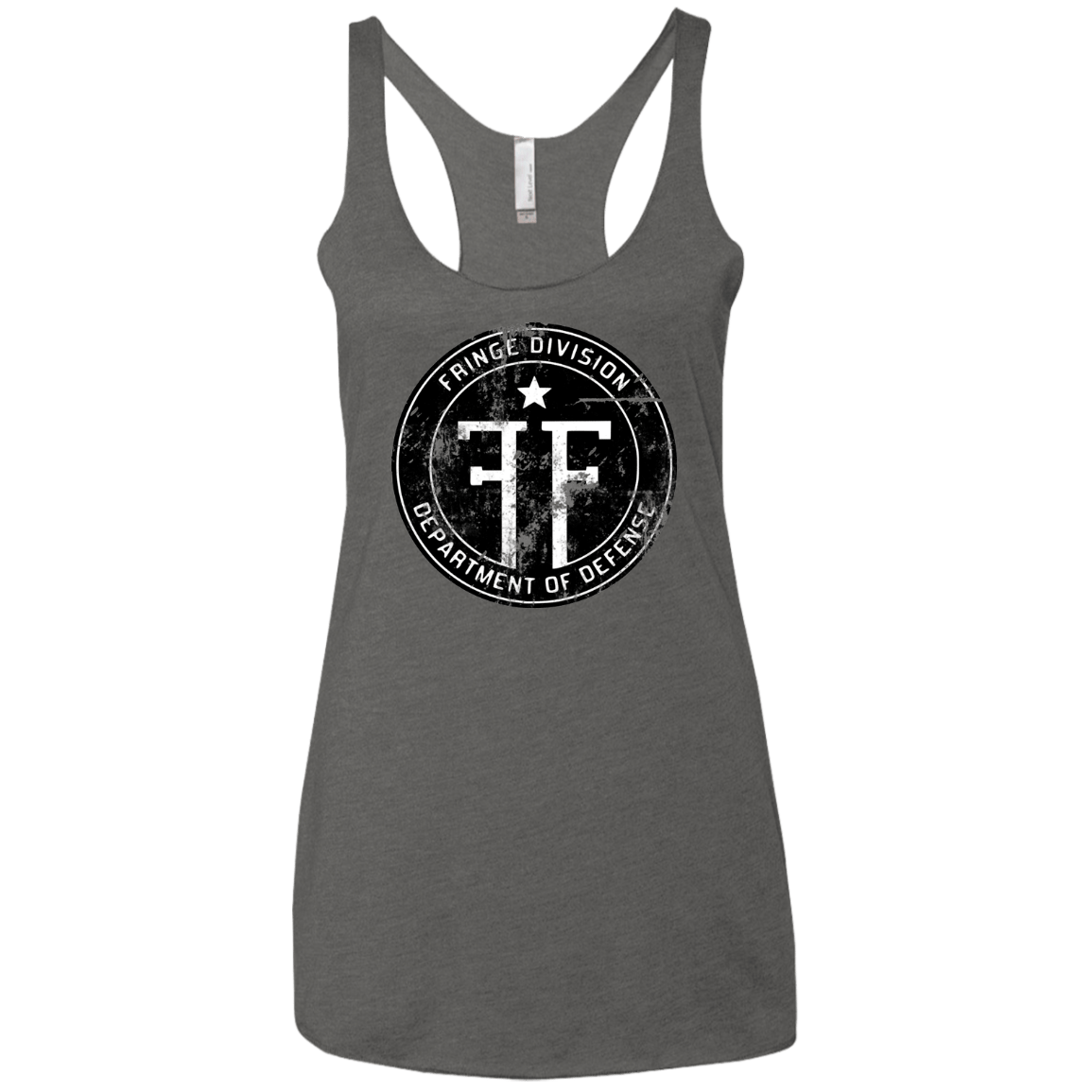 T-Shirts Premium Heather / X-Small Fringe Logo Vintage Women's Triblend Racerback Tank
