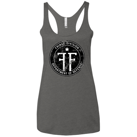 T-Shirts Premium Heather / X-Small Fringe Logo Vintage Women's Triblend Racerback Tank
