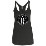 T-Shirts Vintage Black / X-Small Fringe Logo Vintage Women's Triblend Racerback Tank