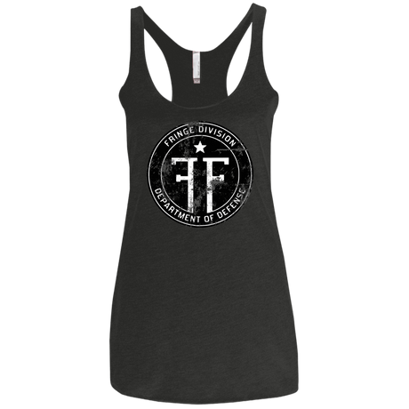 T-Shirts Vintage Black / X-Small Fringe Logo Vintage Women's Triblend Racerback Tank