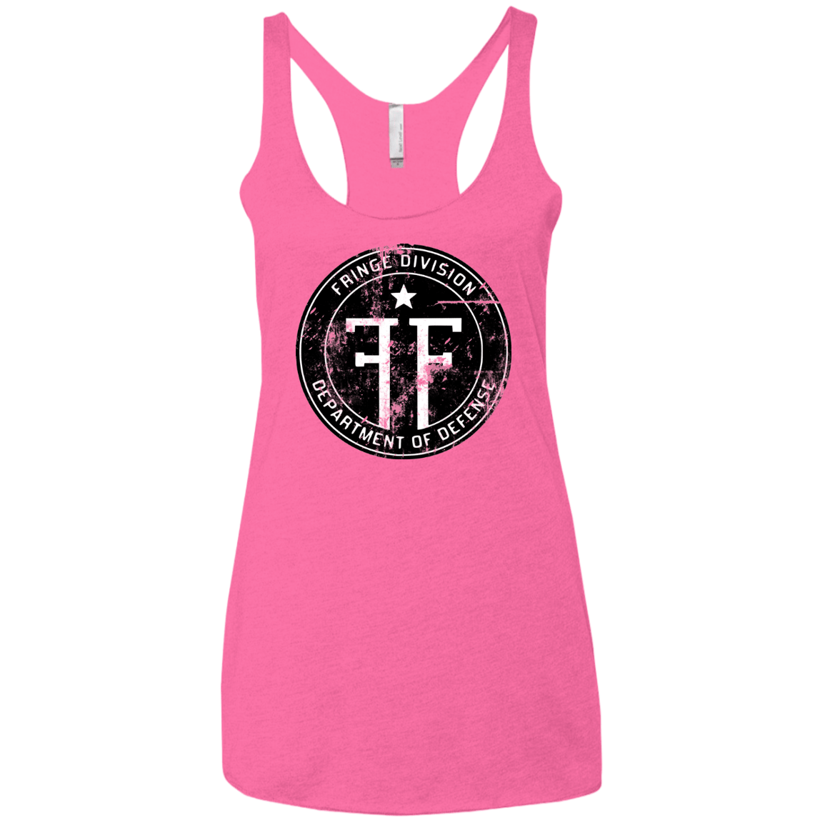 T-Shirts Vintage Pink / X-Small Fringe Logo Vintage Women's Triblend Racerback Tank
