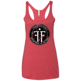 T-Shirts Vintage Red / X-Small Fringe Logo Vintage Women's Triblend Racerback Tank