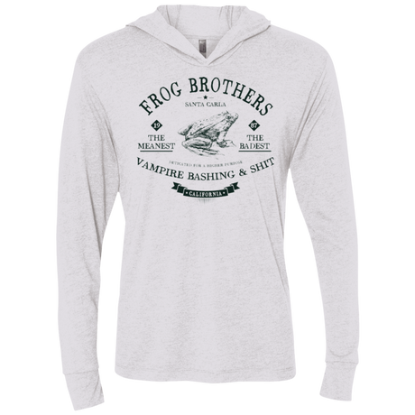 T-Shirts Heather White / X-Small Frog Brothers Triblend Long Sleeve Hoodie Tee