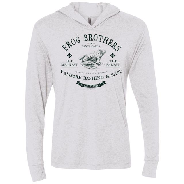 T-Shirts Heather White / X-Small Frog Brothers Triblend Long Sleeve Hoodie Tee