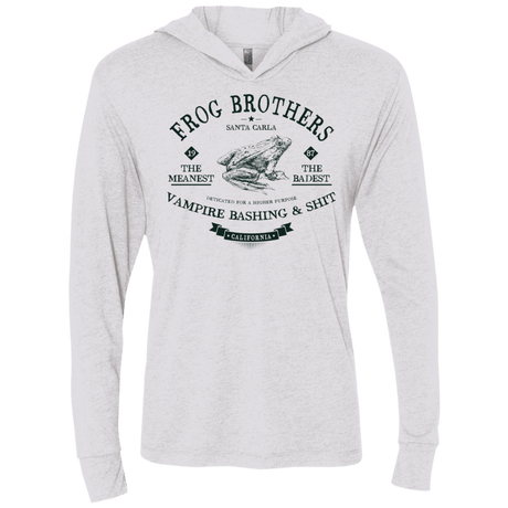 T-Shirts Heather White / X-Small Frog Brothers Triblend Long Sleeve Hoodie Tee