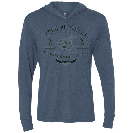 T-Shirts Indigo / X-Small Frog Brothers Triblend Long Sleeve Hoodie Tee