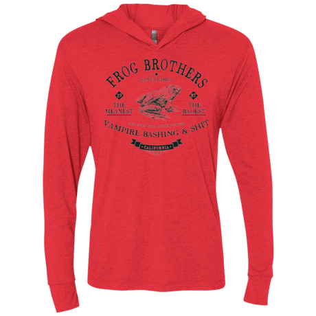 T-Shirts Vintage Red / X-Small Frog Brothers Triblend Long Sleeve Hoodie Tee