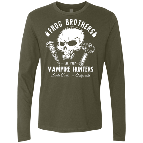 T-Shirts Military Green / Small Frog Brothers Vampire Hunters Men's Premium Long Sleeve