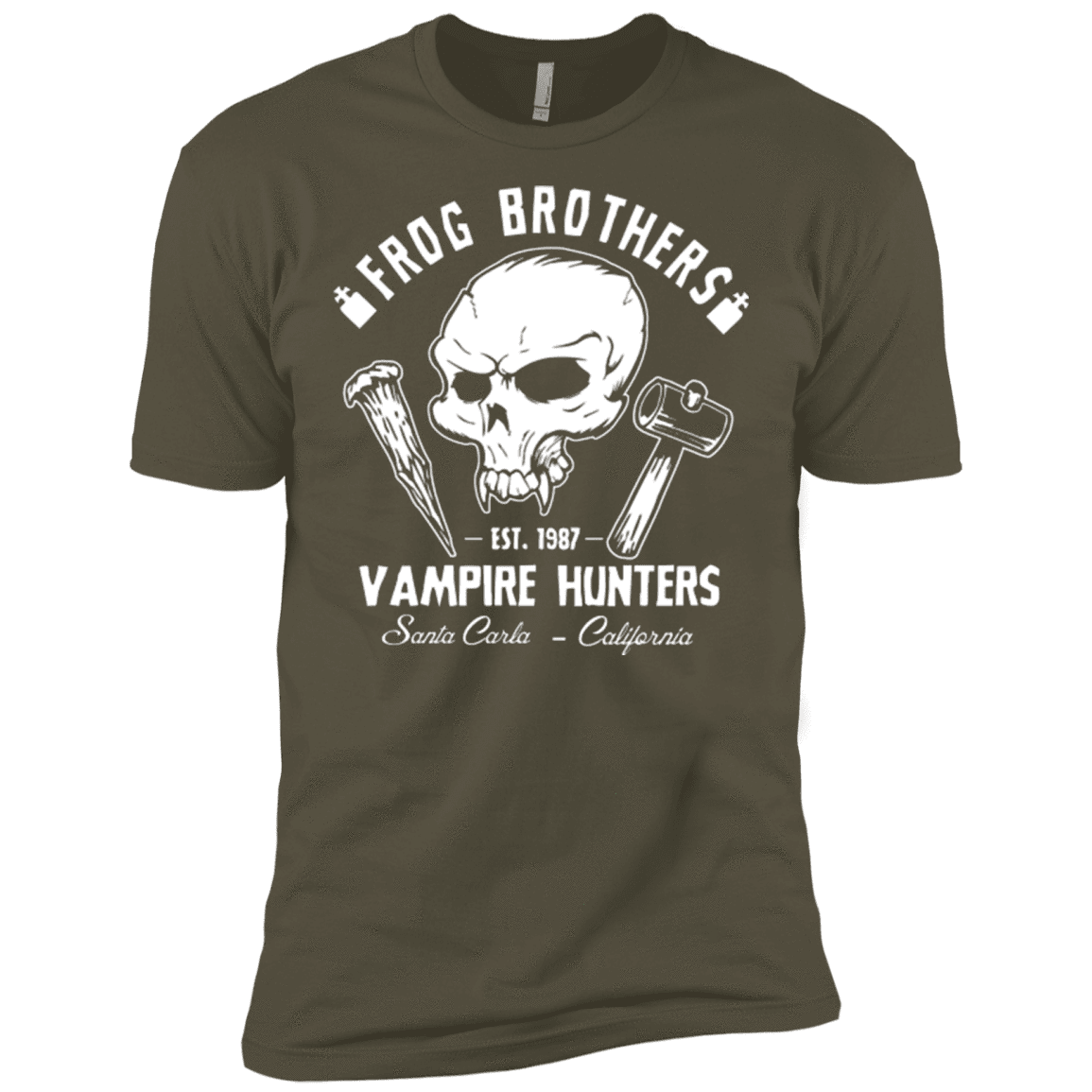 T-Shirts Military Green / X-Small Frog Brothers Vampire Hunters Men's Premium T-Shirt