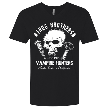 T-Shirts Black / X-Small Frog Brothers Vampire Hunters Men's Premium V-Neck