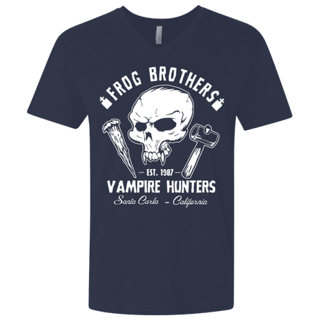 T-Shirts Midnight Navy / X-Small Frog Brothers Vampire Hunters Men's Premium V-Neck
