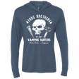 T-Shirts Indigo / X-Small Frog Brothers Vampire Hunters Triblend Long Sleeve Hoodie Tee