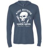 T-Shirts Indigo / X-Small Frog Brothers Vampire Hunters Triblend Long Sleeve Hoodie Tee