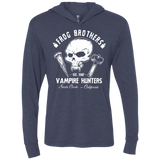 T-Shirts Vintage Navy / X-Small Frog Brothers Vampire Hunters Triblend Long Sleeve Hoodie Tee