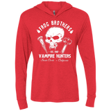 T-Shirts Vintage Red / X-Small Frog Brothers Vampire Hunters Triblend Long Sleeve Hoodie Tee