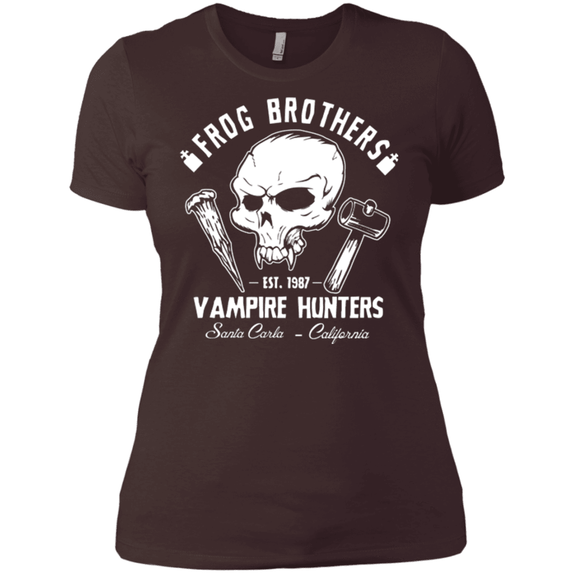 T-Shirts Dark Chocolate / X-Small Frog Brothers Vampire Hunters Women's Premium T-Shirt
