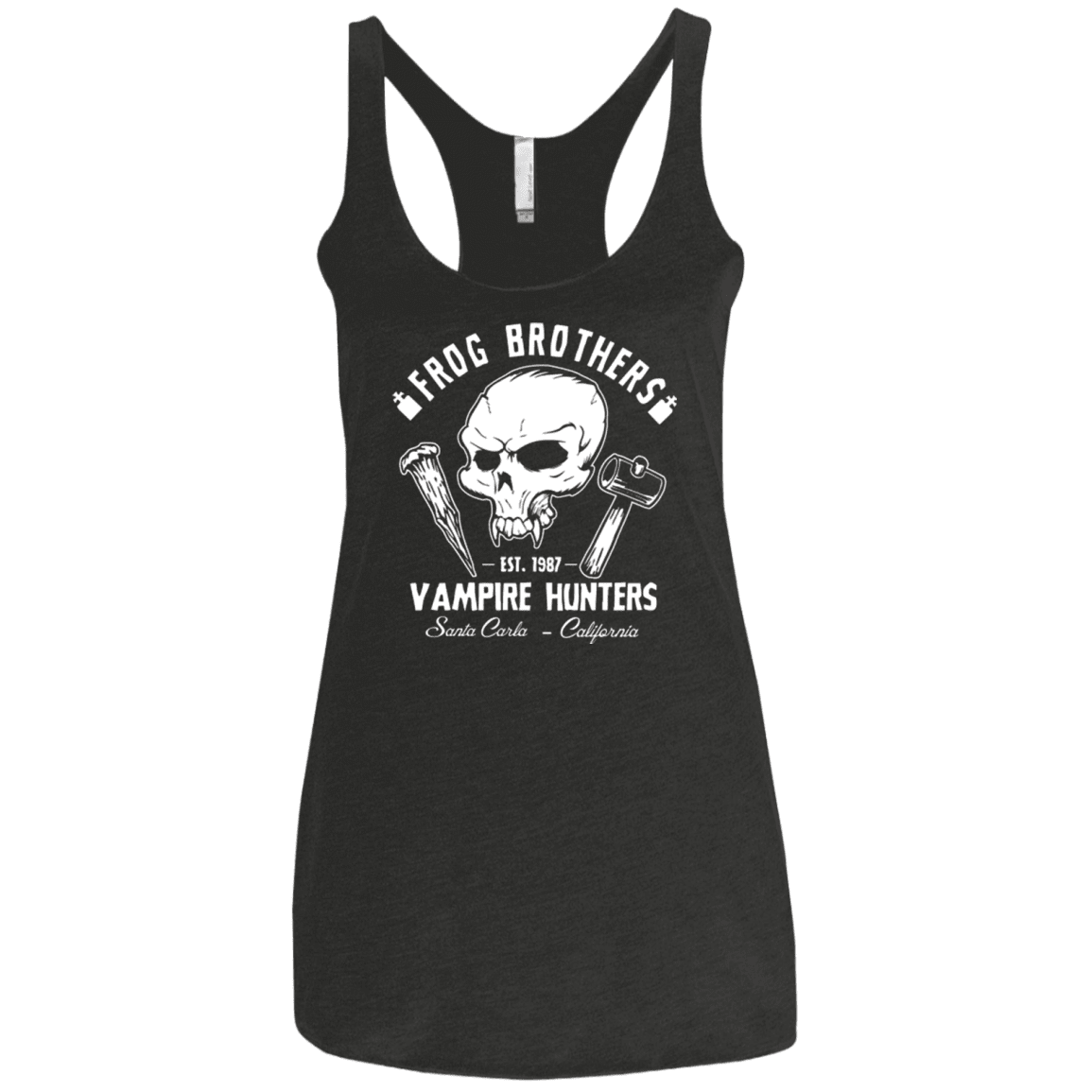T-Shirts Vintage Black / X-Small Frog Brothers Vampire Hunters Women's Triblend Racerback Tank