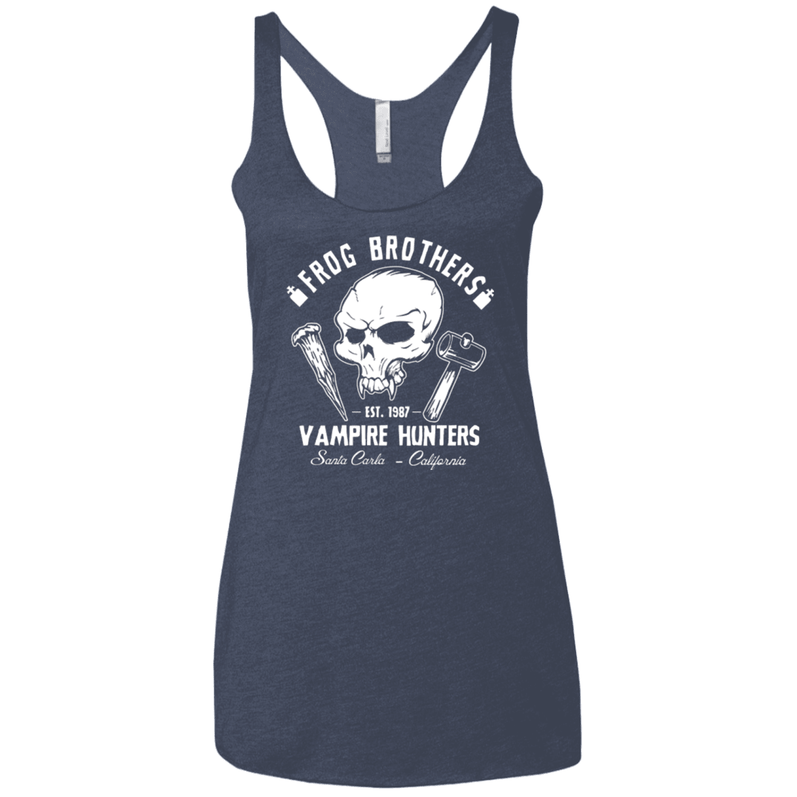 T-Shirts Vintage Navy / X-Small Frog Brothers Vampire Hunters Women's Triblend Racerback Tank
