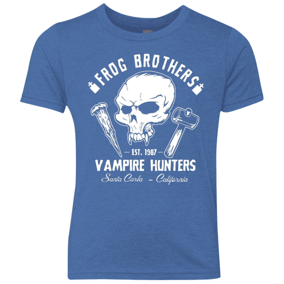T-Shirts Vintage Royal / YXS Frog Brothers Vampire Hunters Youth Triblend T-Shirt