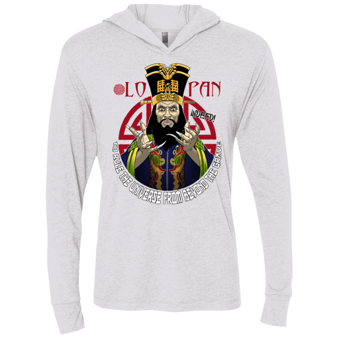 T-Shirts Heather White / X-Small From Beyond The Grave Triblend Long Sleeve Hoodie Tee