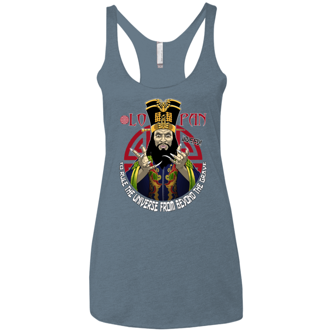 T-Shirts Indigo / X-Small From Beyond The Grave Women's Triblend Racerback Tank