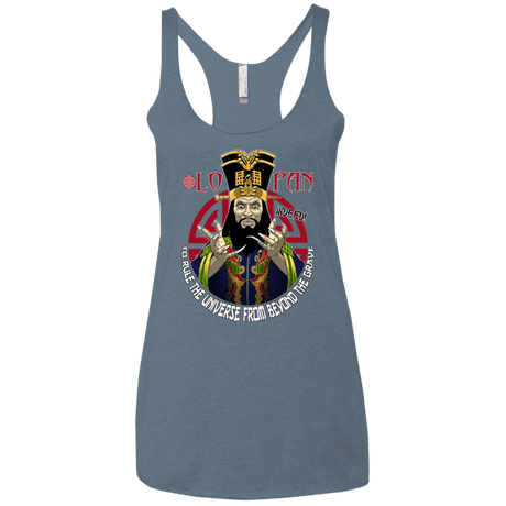 T-Shirts Indigo / X-Small From Beyond The Grave Women's Triblend Racerback Tank