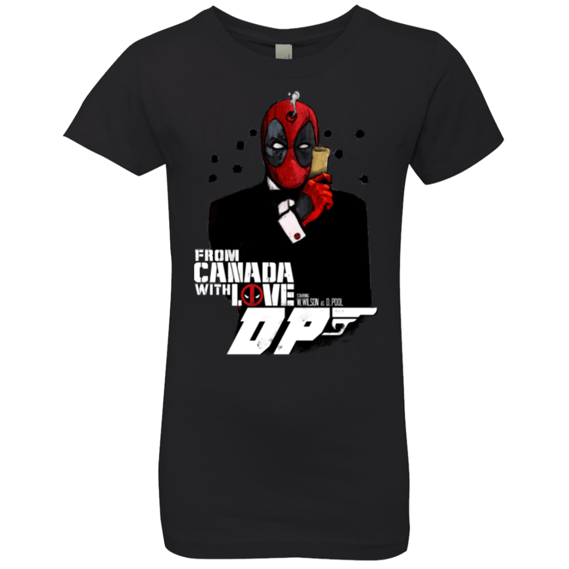 T-Shirts Black / YXS From Canada with Love Girls Premium T-Shirt