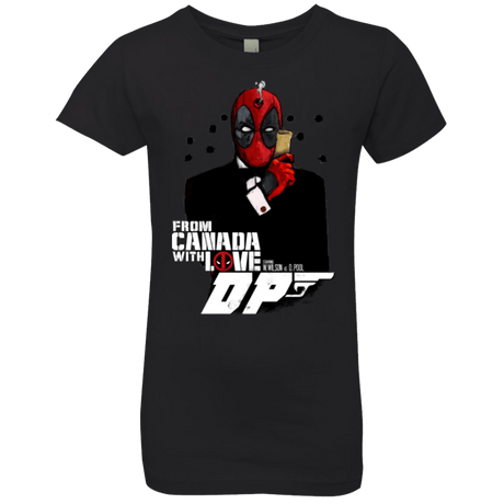 T-Shirts Black / YXS From Canada with Love Girls Premium T-Shirt