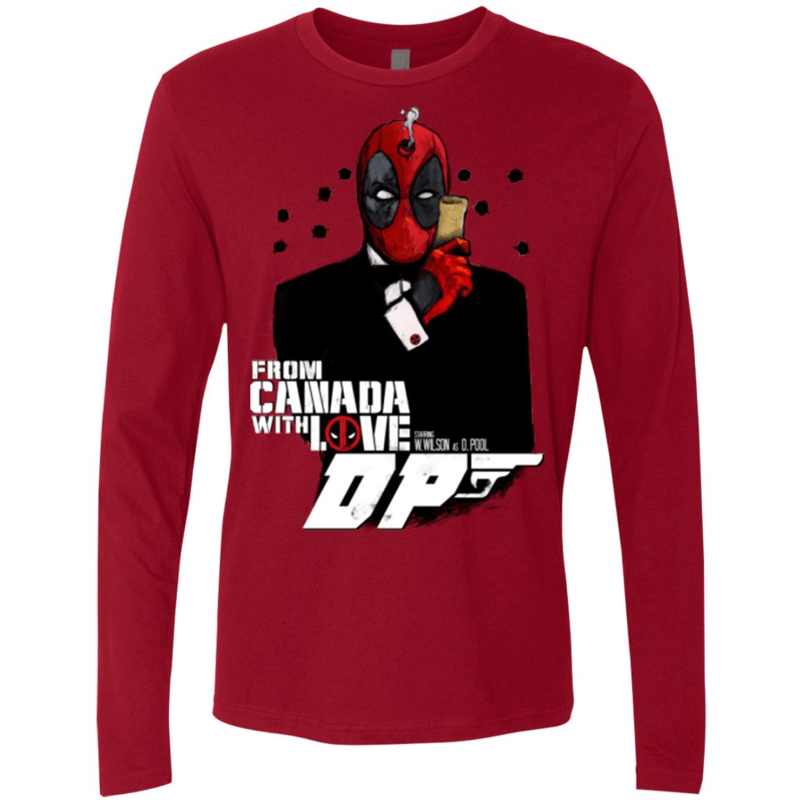 T-Shirts Cardinal / Small From Canada with Love Men's Premium Long Sleeve