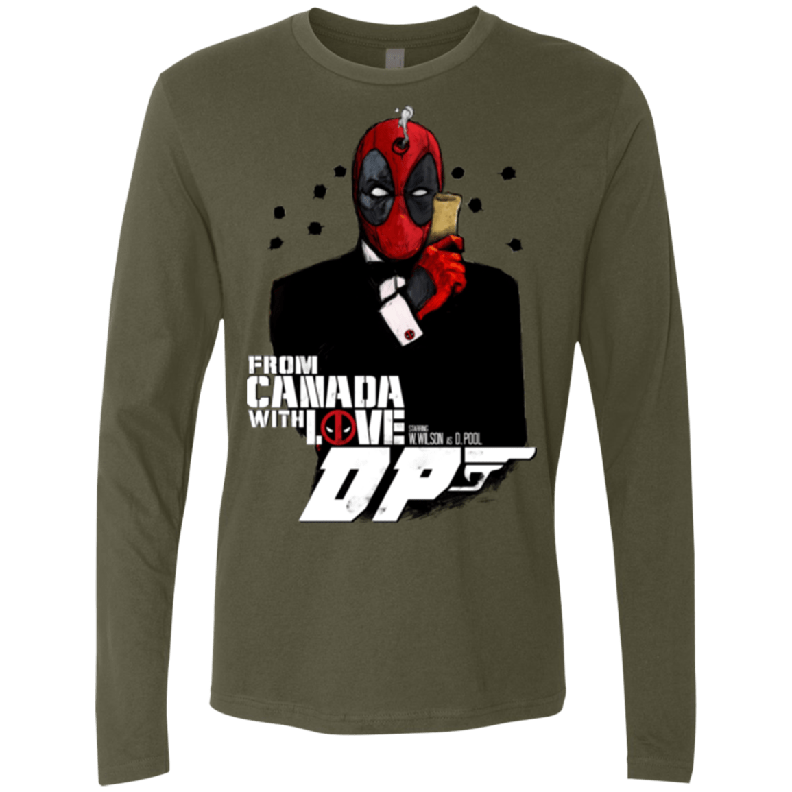 T-Shirts Military Green / Small From Canada with Love Men's Premium Long Sleeve