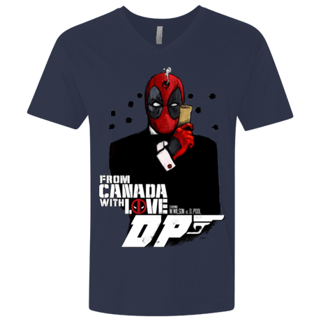 T-Shirts Midnight Navy / X-Small From Canada with Love Men's Premium V-Neck