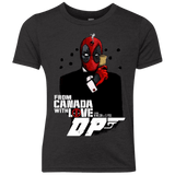 T-Shirts Vintage Black / YXS From Canada with Love Youth Triblend T-Shirt