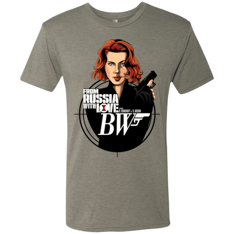 T-Shirts Venetian Grey / Small From Russia with Love Men's Triblend T-Shirt