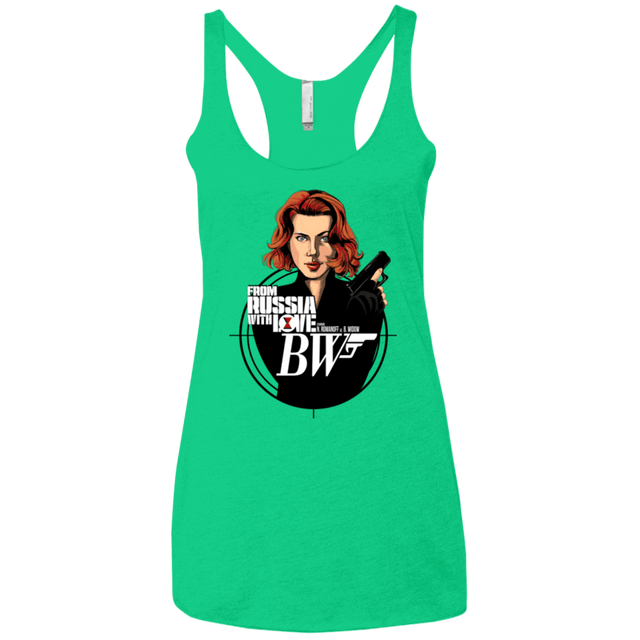 T-Shirts Envy / X-Small From Russia with Love Women's Triblend Racerback Tank
