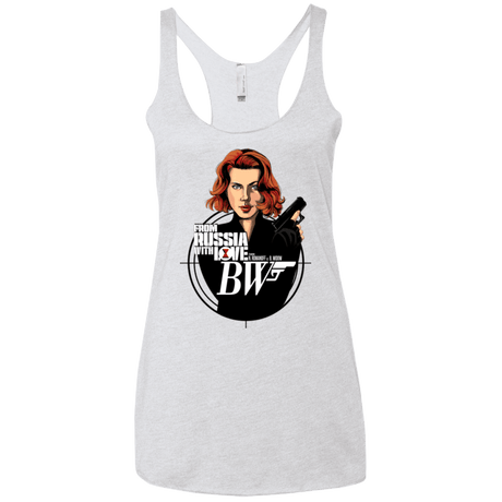T-Shirts Heather White / X-Small From Russia with Love Women's Triblend Racerback Tank