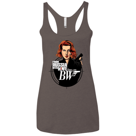 T-Shirts Macchiato / X-Small From Russia with Love Women's Triblend Racerback Tank