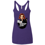 T-Shirts Purple / X-Small From Russia with Love Women's Triblend Racerback Tank