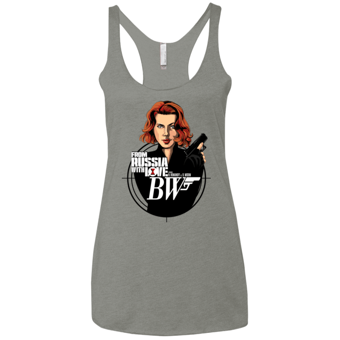 T-Shirts Venetian Grey / X-Small From Russia with Love Women's Triblend Racerback Tank
