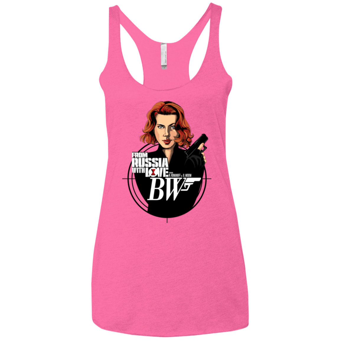 T-Shirts Vintage Pink / X-Small From Russia with Love Women's Triblend Racerback Tank